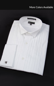 Wingtip Collar, Pleated Tuxedo Shirt Tuxedo Accessories