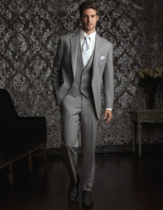 Heather Grey Tuxedo by Allure Men