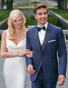 'Blake' Navy Tuxedo by Ike Behar