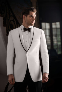 'Waverly' White Dinner Jacket by Ike Behar