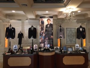 Men's tuxedo display at Foresto Tuxedo.