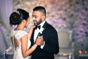 Bride and groom's wedding dance.