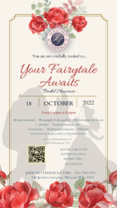 Bridal showcase invitation: October 18, 2022.